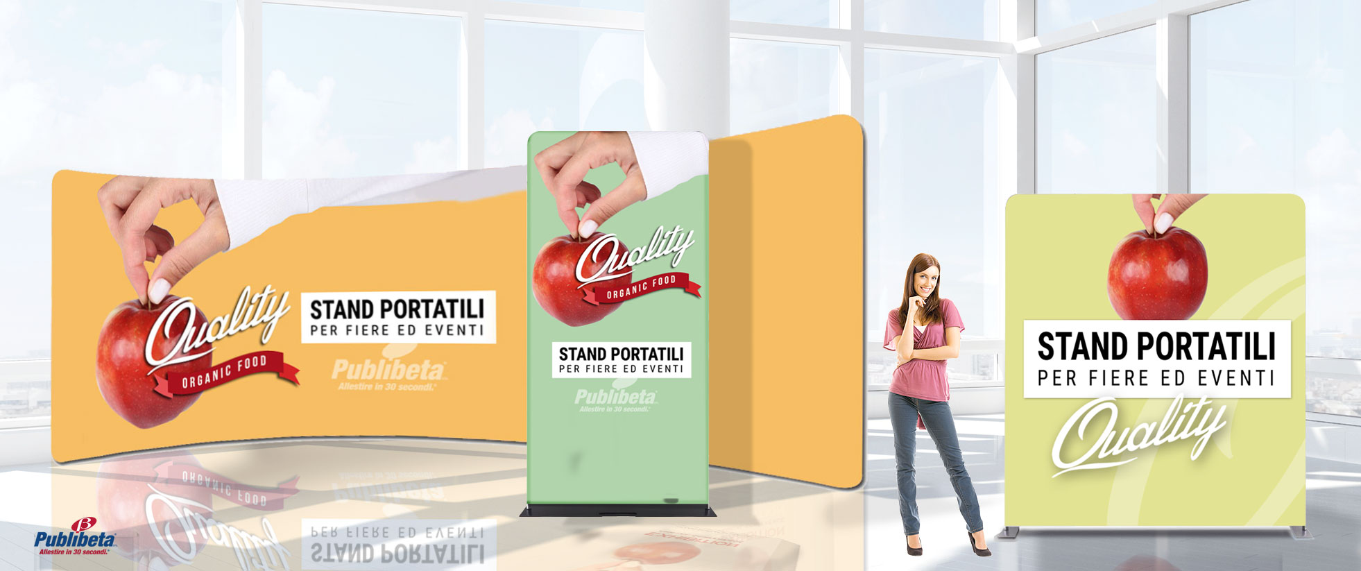 stand-portatili-per-fiere3 Stand portatili per fiere, espositivi pubblicitari.