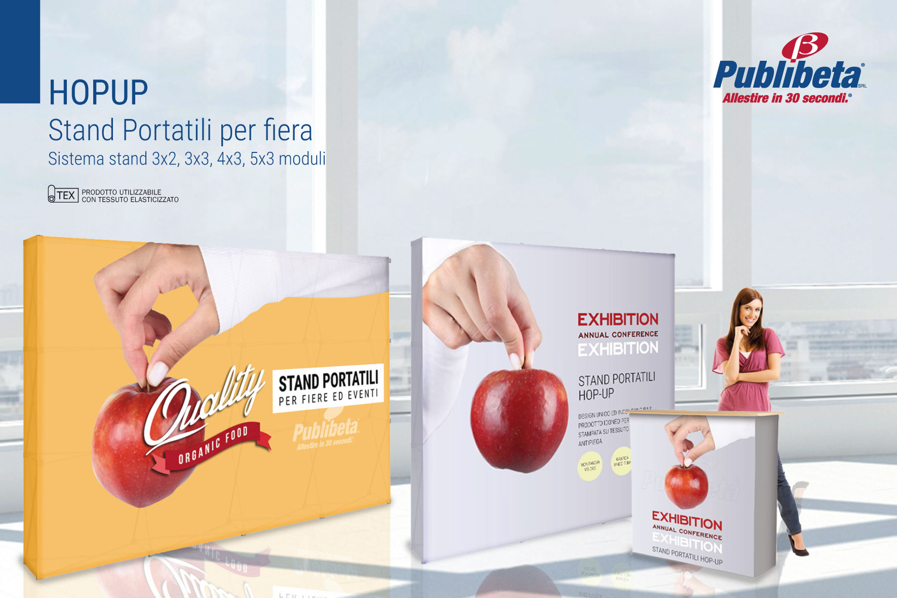 stand portatili per fiere hopup